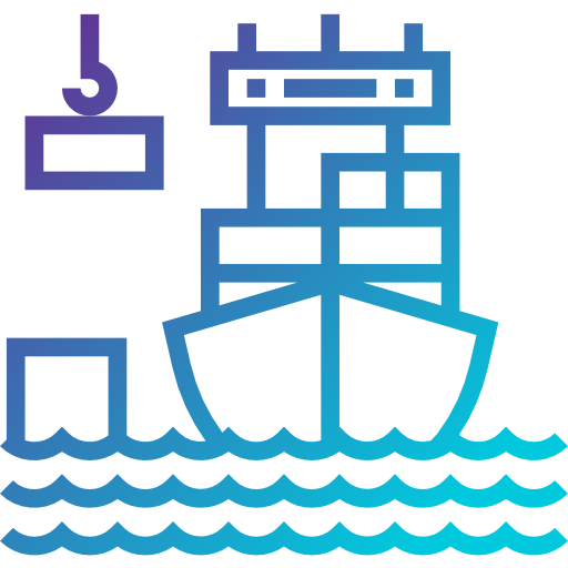 barco de carga Pause08 Gradient icono