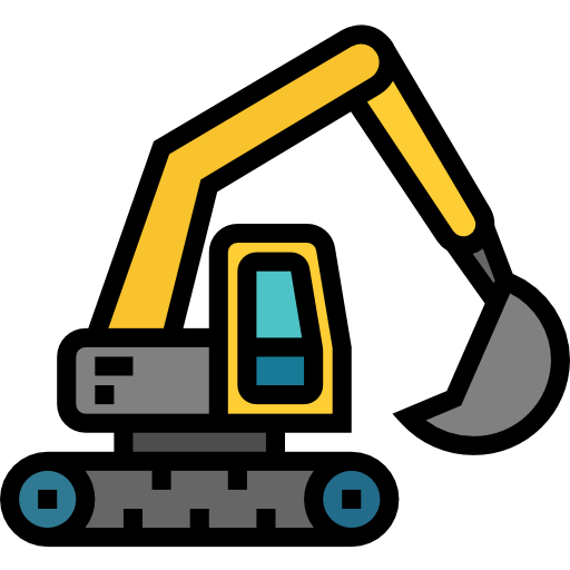 Excavator Pause08 Lineal Color icon