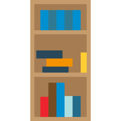 Book shelf Pause08 Flat icon