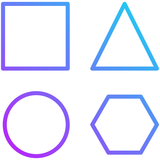 Shapes Generic gradient outline icon