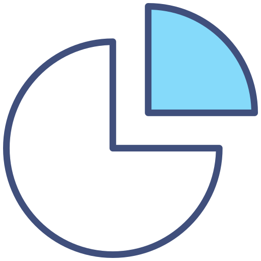 파이 차트 Generic color lineal-color icon