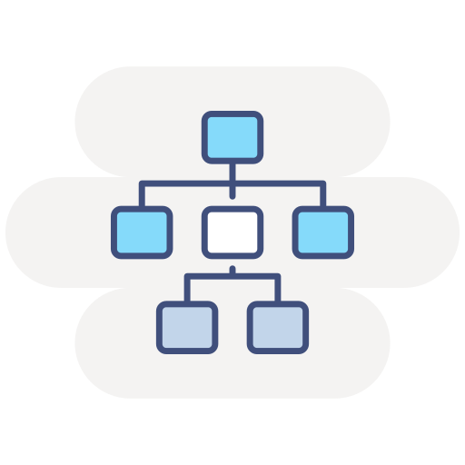 Flow chart Generic color lineal-color icon