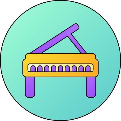 Piano Generic gradient lineal-color icon