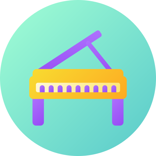 Piano Generic gradient fill icon