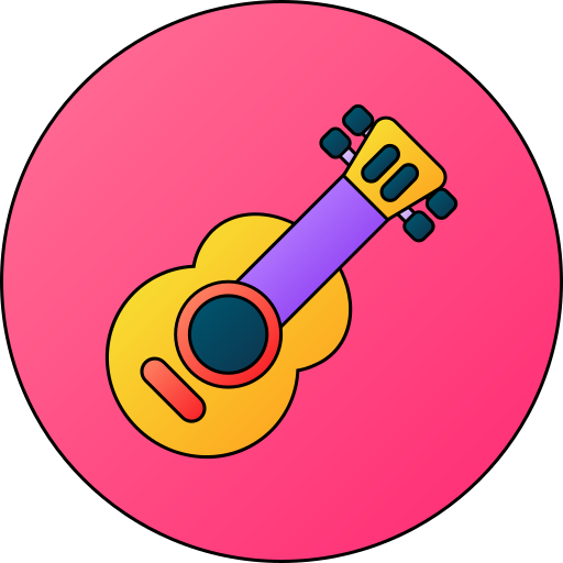 guitare Generic gradient lineal-color Icône