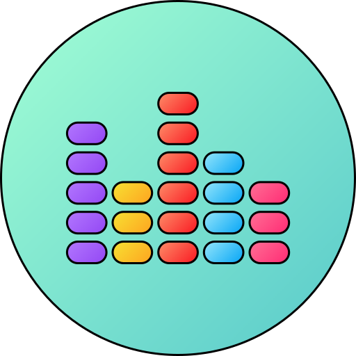 geluidsgolf Generic gradient lineal-color icoon