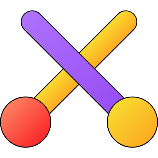 Drum stick Generic gradient lineal-color icon