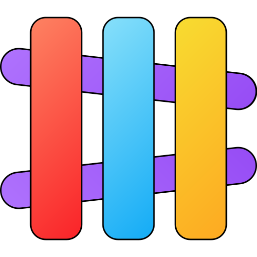 xilófono Generic gradient lineal-color icono