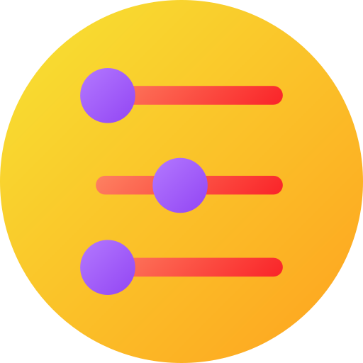Equalizer Generic gradient fill icon
