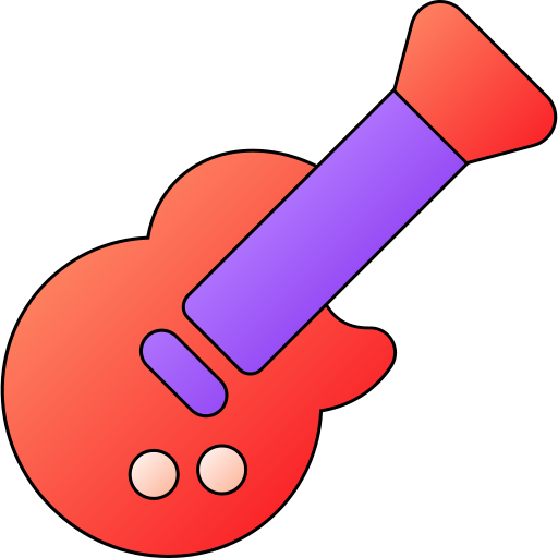 gitara Generic gradient lineal-color ikona