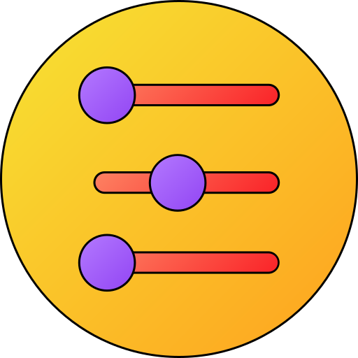 Equalizer Generic gradient lineal-color icon