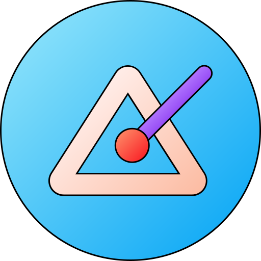 Triangle Generic gradient lineal-color icon