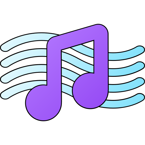 Music Generic gradient lineal-color icon