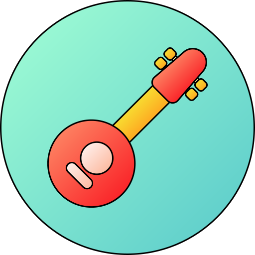Banjo Generic gradient lineal-color icon