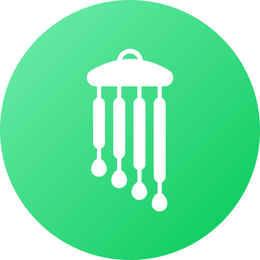 Wind chime Generic gradient fill icon