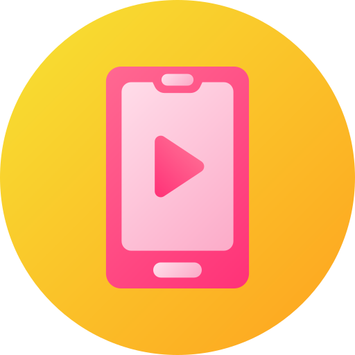 Play video Generic gradient fill icon