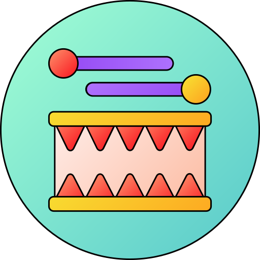 Drum Generic gradient lineal-color icon