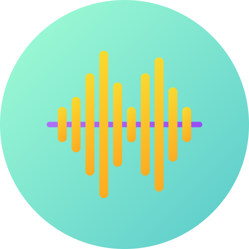 Sound waves Generic gradient fill icon