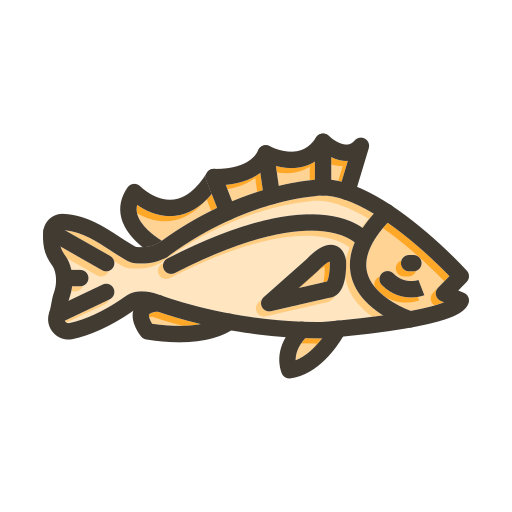 Каменная рыба Generic color lineal-color иконка