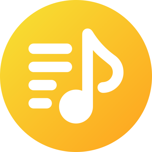 Song lyrics Generic gradient fill icon