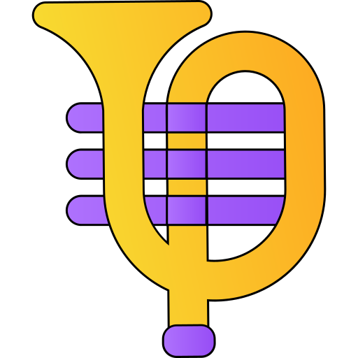 trompette Generic gradient lineal-color Icône