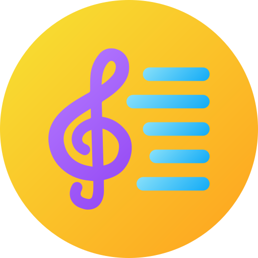 Song lyrics Generic gradient fill icon