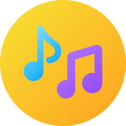 Music Generic gradient fill icon