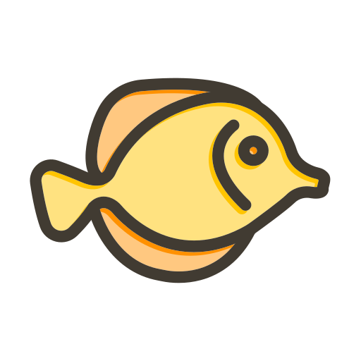 Butterflyfish Generic color lineal-color icon