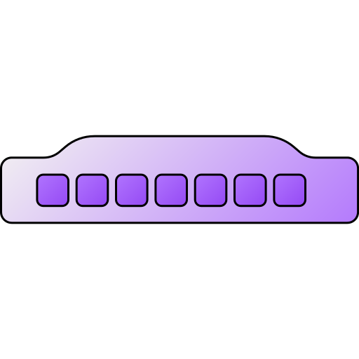 harmonica Generic gradient lineal-color Icône