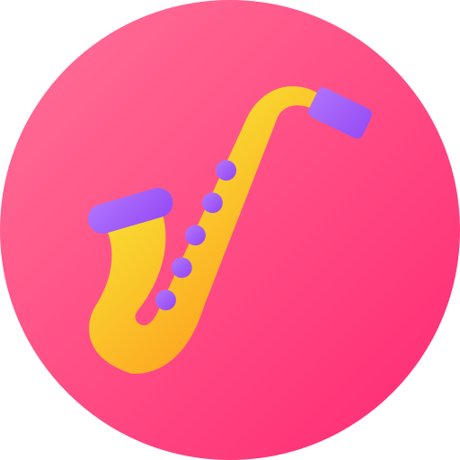 saksofon Generic gradient fill ikona