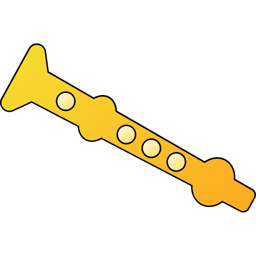 flauta Generic gradient lineal-color Ícone