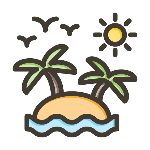 Island Generic color lineal-color icon