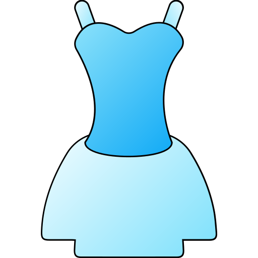sukienka Generic gradient lineal-color ikona