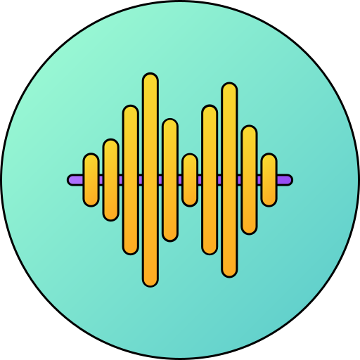 geluidsgolven Generic gradient lineal-color icoon