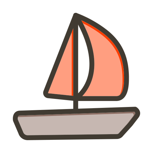 Sailboat Generic color lineal-color icon