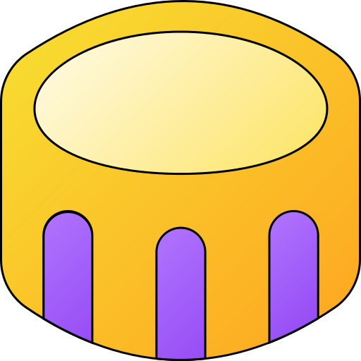 tambor Generic gradient lineal-color Ícone