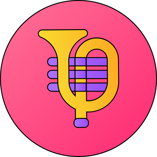 Trumpet Generic gradient lineal-color icon