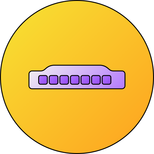harmonica Generic gradient lineal-color Icône