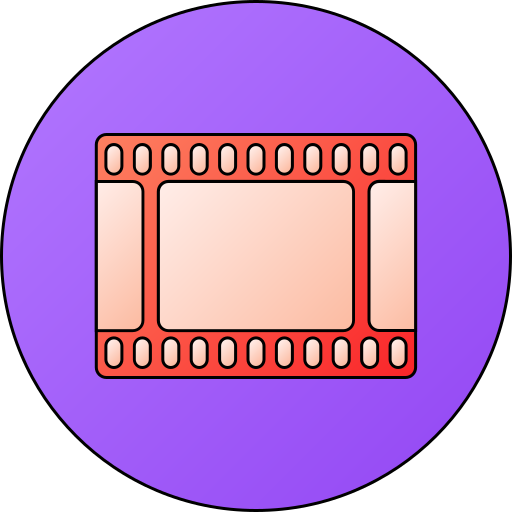 film Generic gradient lineal-color icoon