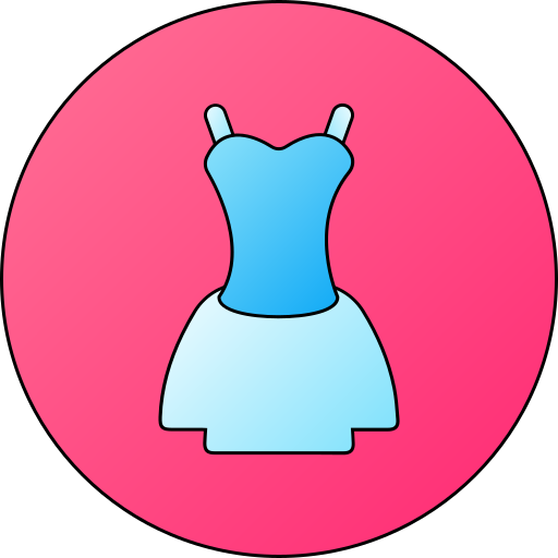 sukienka Generic gradient lineal-color ikona
