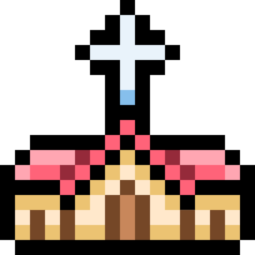教会 Pixel Linear color icon
