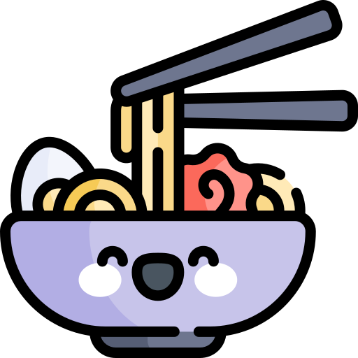 拉麺 Kawaii Lineal color icon