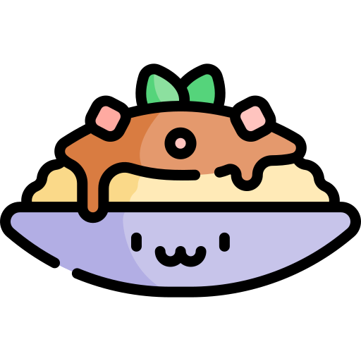Curry Kawaii Lineal color icon