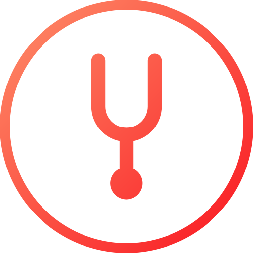 Tuning fork Generic gradient fill icon