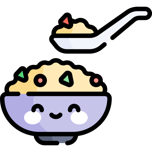 Rice Kawaii Lineal color icon