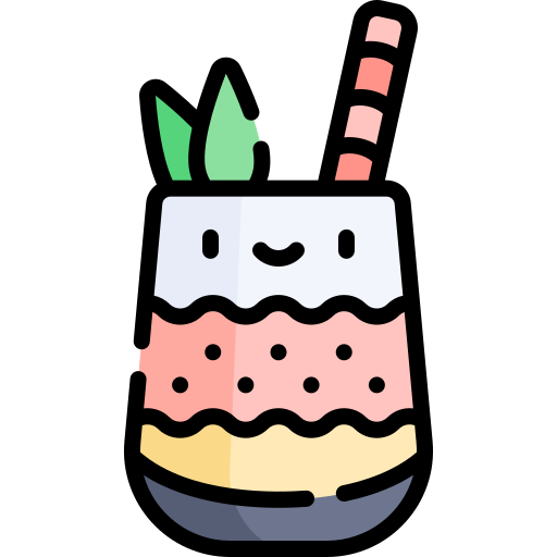 Cendol Kawaii Lineal color icon