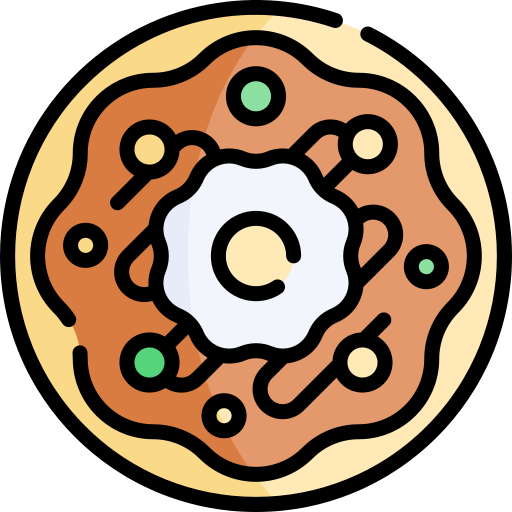 okonomiyaki Kawaii Lineal color icon