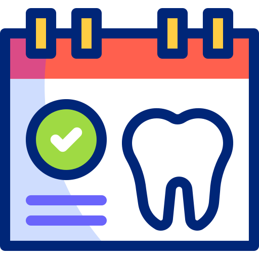 appuntamento dal dentista Basic Accent Lineal Color icona