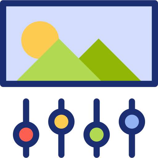 사진 편집기 Basic Accent Lineal Color icon