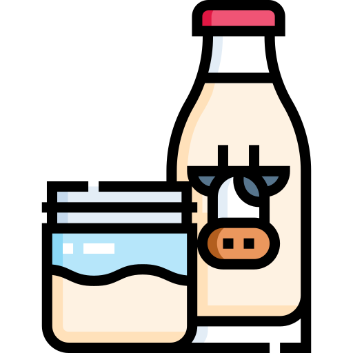 suero de la leche Detailed Straight Lineal color icono